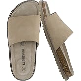 CUSHIONAIRE Women's Ritual Suede Arch Support Slide Sandals