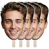 EnjoyView Big Head Cutout on a Stick, 6" to 48", Custom Photo, 1 PC | Personalized Face Cutouts for Birthday, Wedding, Graduation, Party Props &amp; Decoration Gifts