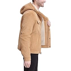 Levi's Men's Corduroy Sherpa Hooded Trucker