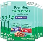 Beech-Nut Fruti Bites Toddler Snack Variety Pack, 72 Snack Packs (6 Boxes) | Hidden Veggies, Fruit Snacks with Quinoa or Chia, Toddler Fruit Snack, No Food Dyes, No High Fructose Corn Syrup