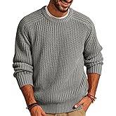 PJ PAUL JONES Mens Sweater Crewneck Knit Sweaters Casual Textured Pullover Sweater