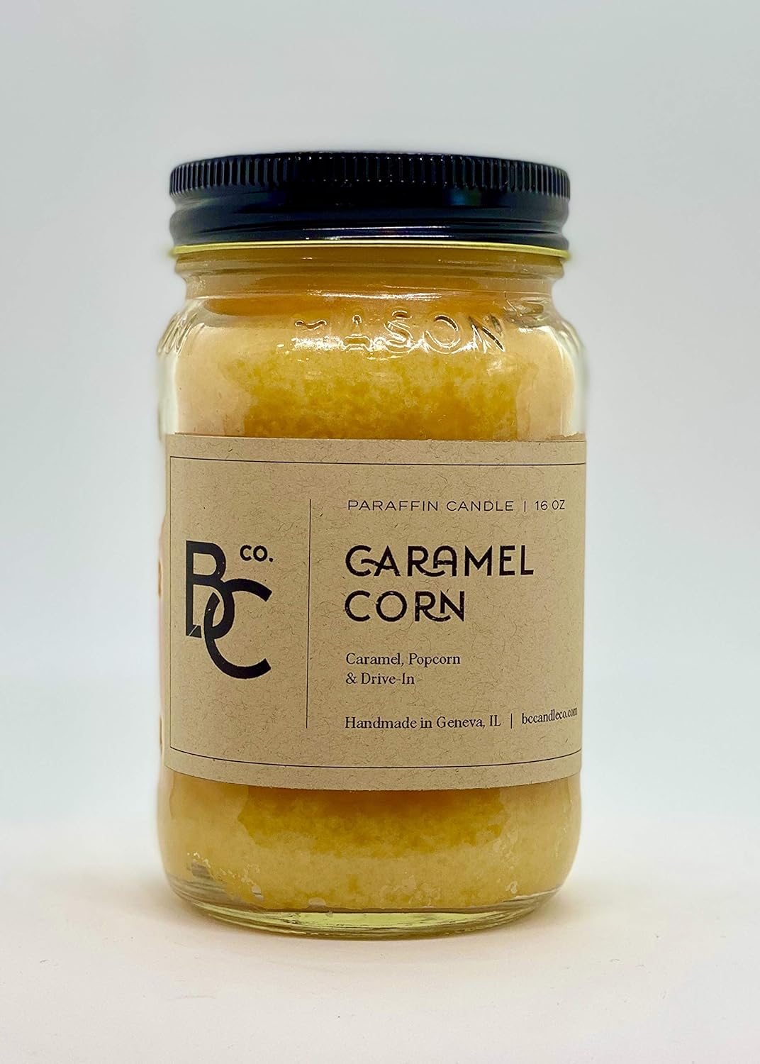 Buy Carmel Corn Fragrance Scented Candle Handmade Candle by Brook Crossing Candle Co. 16 oz