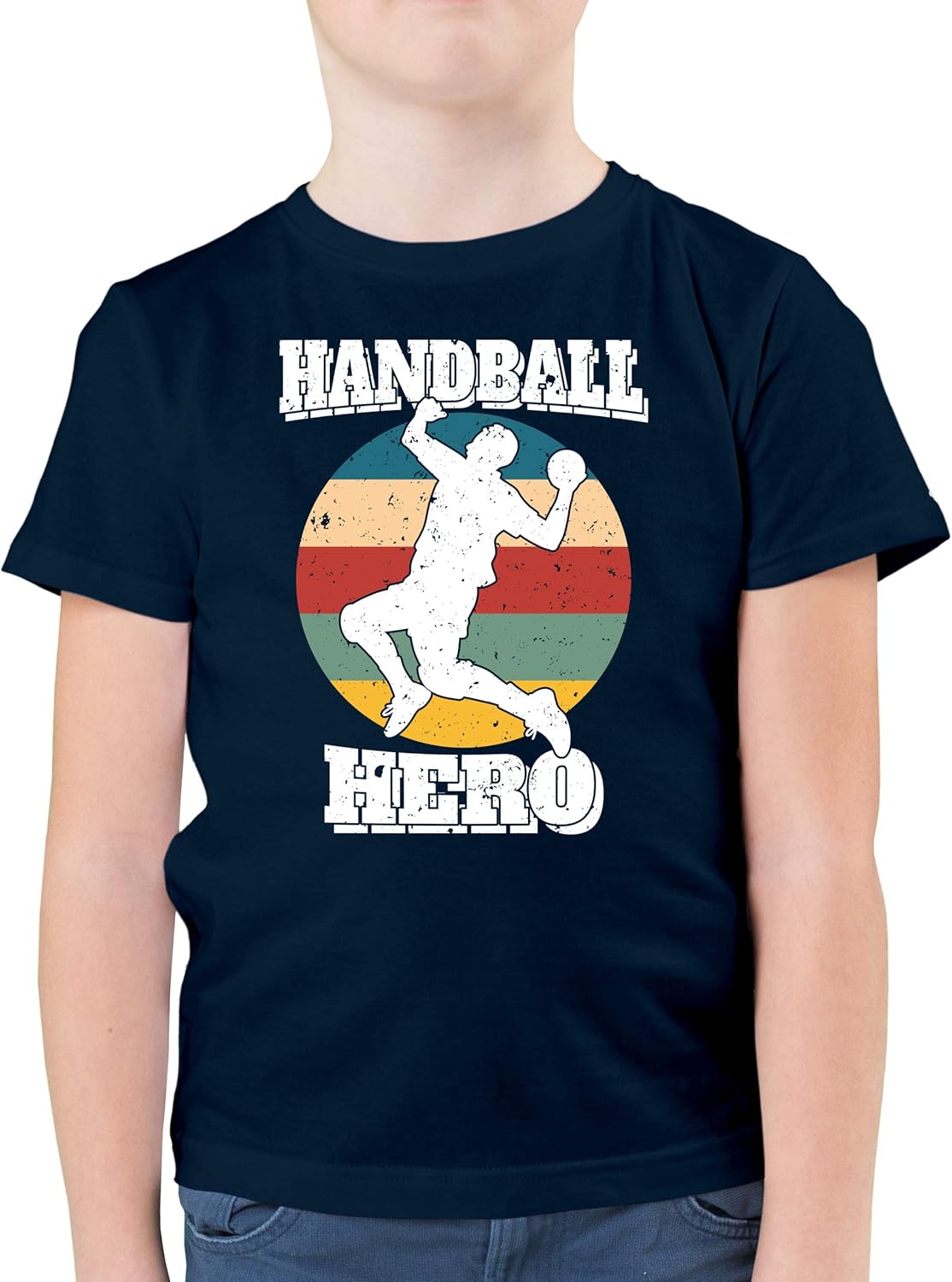 Shirtracer Sport Kind Handball Hero weiß Kinder Tshirts und T