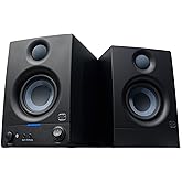 PreSonus Eris 3.5BT Studio Monitors, Pair — 3.5" Inch Powered Bookshelf Speakers, Stereo, Desktop Computer, Near Field Music Production, Audio Mixing Recording