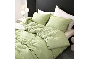DOWNCOOL Twin/Twin XL Comforter Set, 2 Pieces Sage Green Bedding Comforter Sets, All Season Twin/Twin XL Comforter, Cationic Dyed Bed Set with 1 Comforter (68"x88") & 1 Pillow Sham (20"x26")