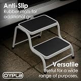 Oypla Double Caravan Step Stool Steel Non Slip Rubber Tread 150kg view 5