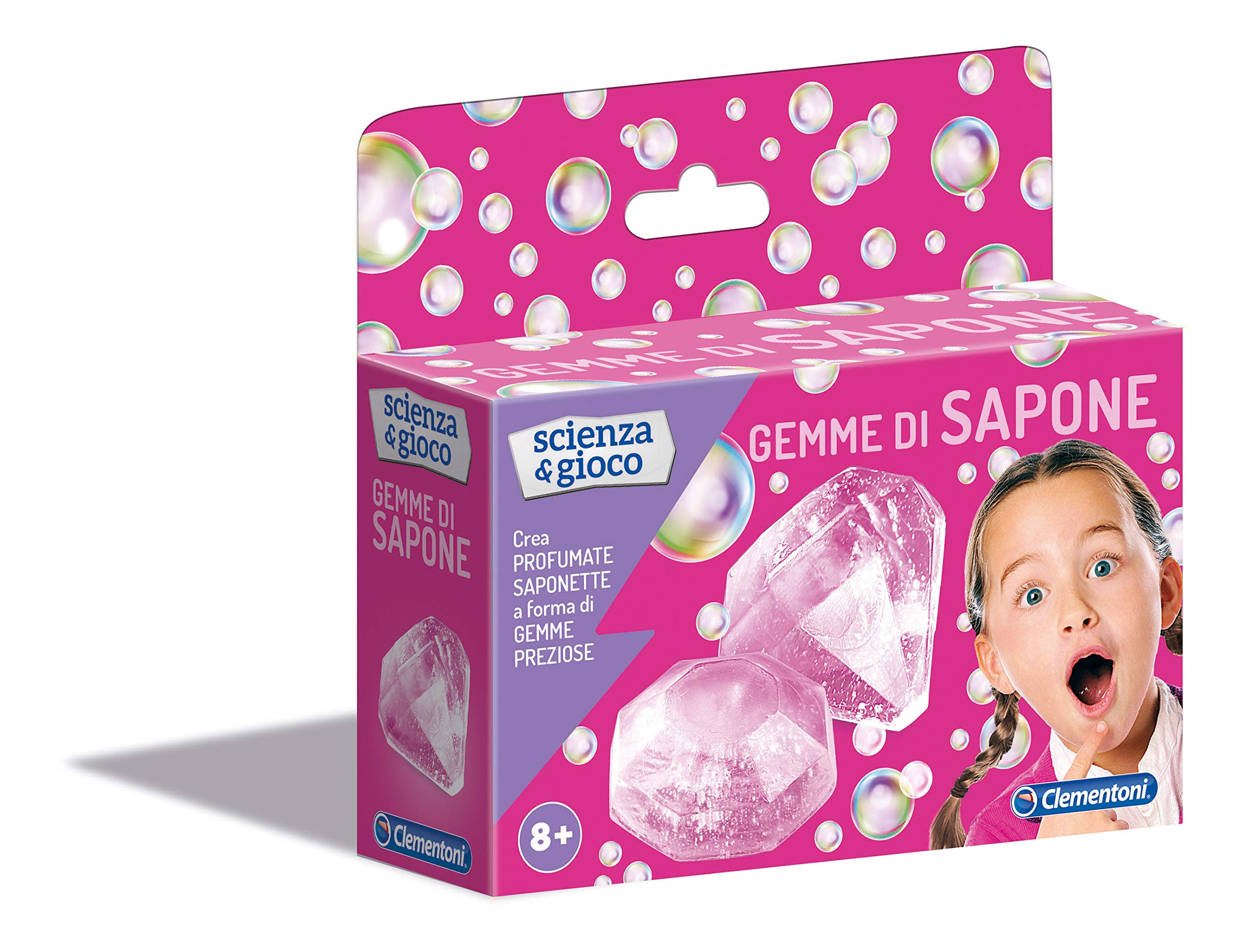 Clementoni 19154 Science & Game-Pocket Soap Gems, Multi-Coloured