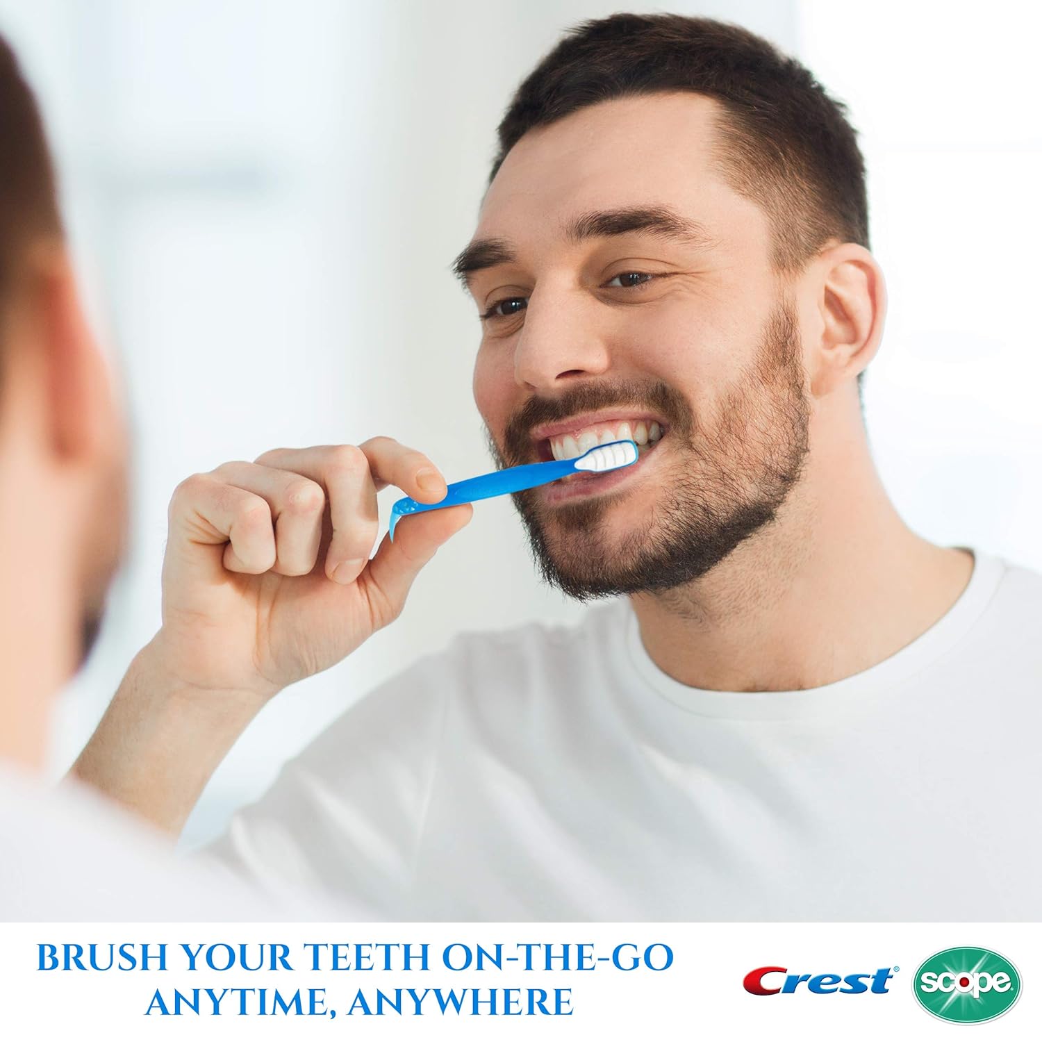 Crest Scope | Mini Brushes-Disposable Toothbrushes with Toothpaste and Pick For Work or Travel (4 count, 6 pack (24 brushes)) : Beauty