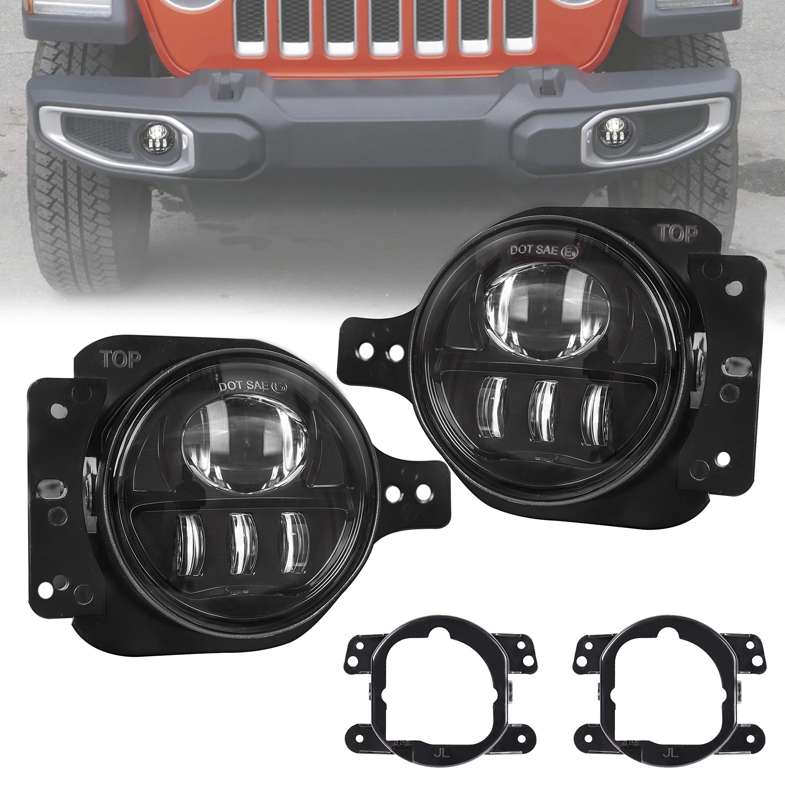 Buy 4 Inch LED Fog Light for Jeep Wrangler JL JLU 20182019 Off Road