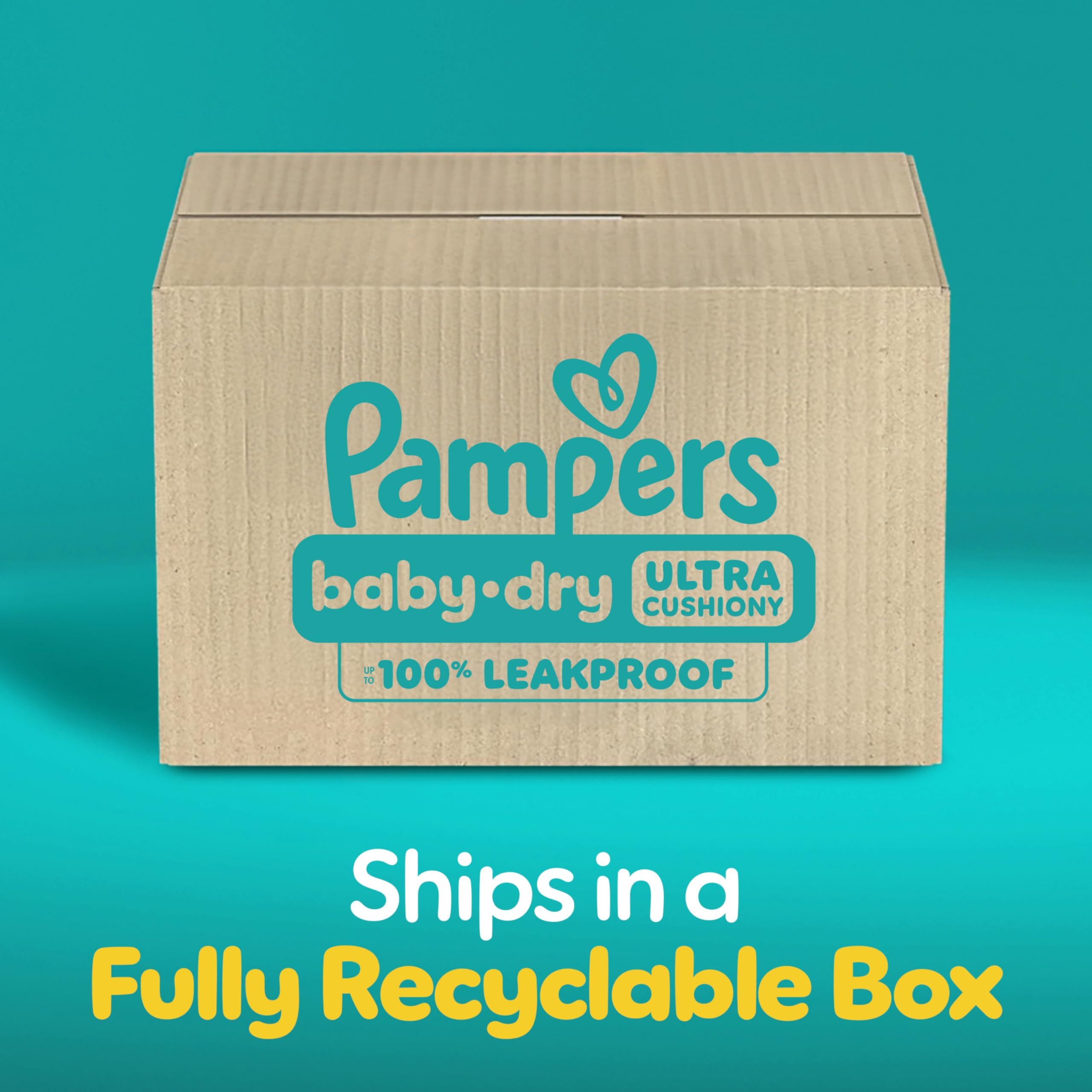 Pampers Diapers - Baby Dry - Size 6, 144 Count, Absorbent Disposable Infant Diaper (Packaging May Vary)