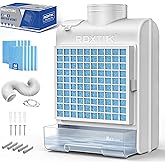 RDXTIK 3-in-1 Indoor Dryer Vent Kit, 10 Pcs Polyester Filters for 4 Layer Purification System, Stainless Steel Screen Filter and Water Drawer For Electric Dryer