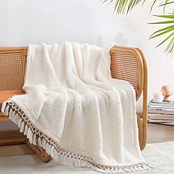 Ultra Soft Cozy Sherpa Throw Blanket, Light Weight