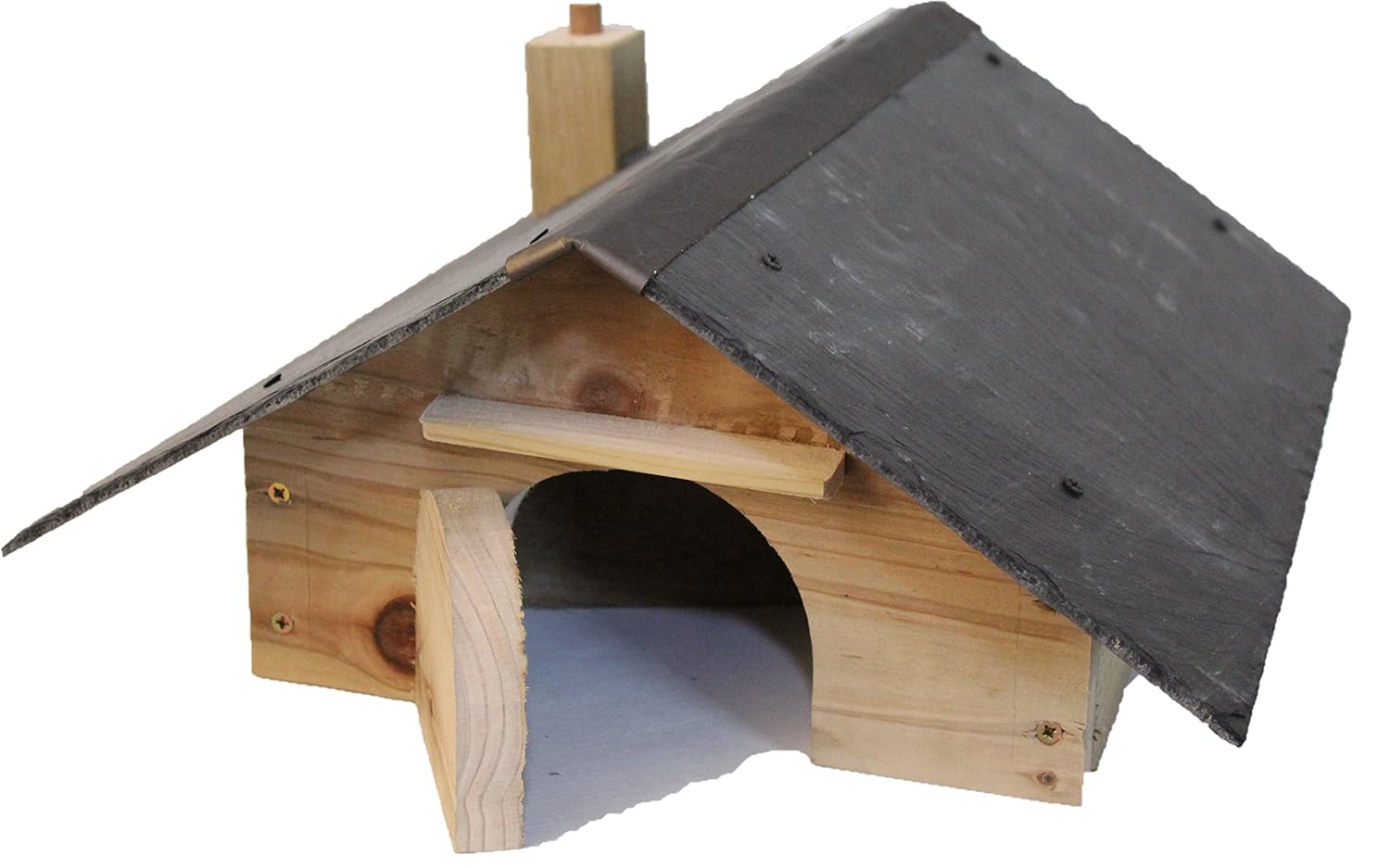 Blackdown Wood Crafts Hedgehog House with natural slate roof and nesting compartment Amazon.co