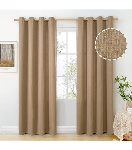 Prairie Panel Window Curtains VHC Brands Farmhouse Prairie Curtain Panels Tan Burlap 63x36 366722