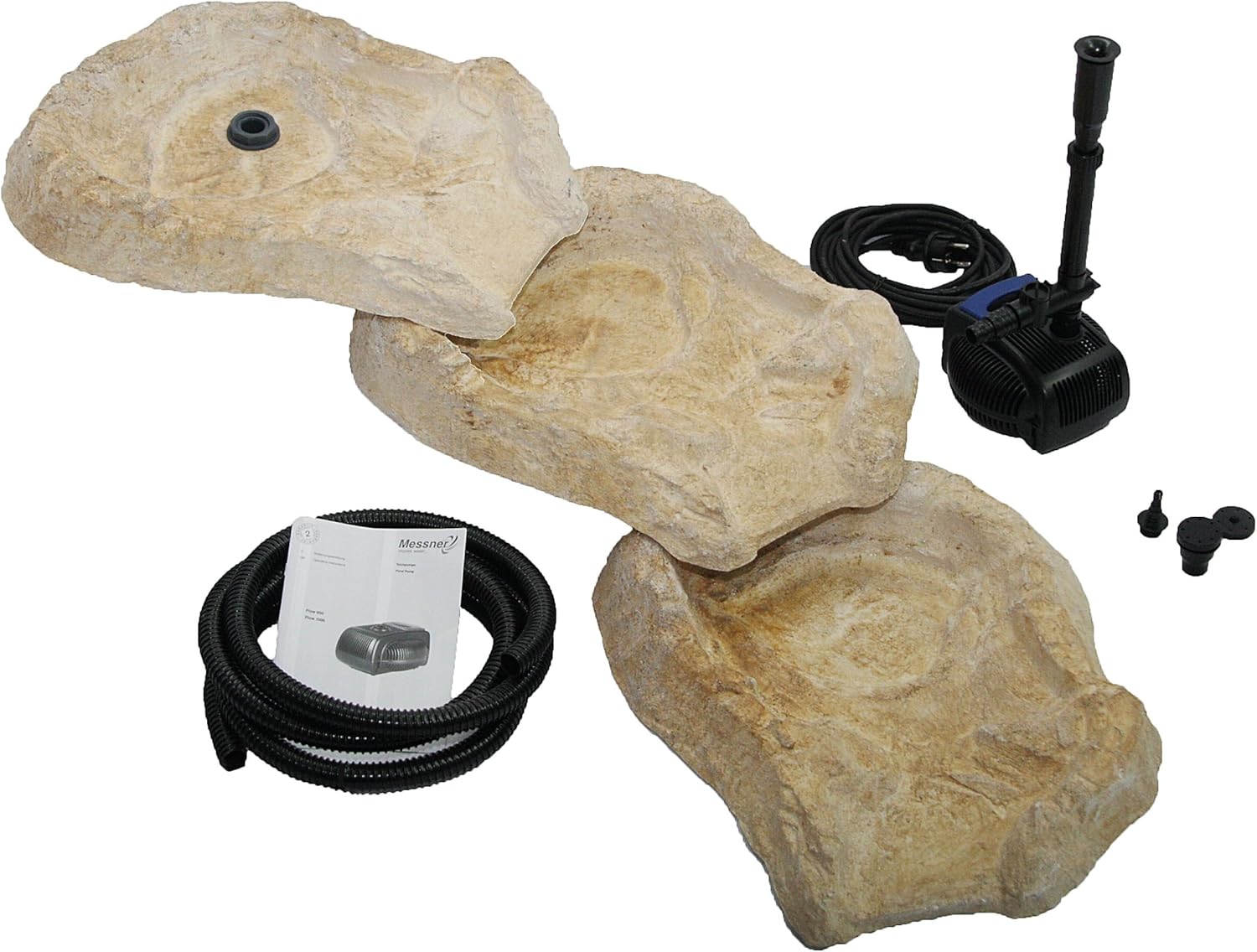 Wasserkaskaden Komplettanlage Eder Komplettanlage, Beige/Braun, a` 53 x 40 x 8 cm/ 50l/7-teilig