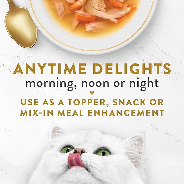PURINA FANCY FEAST LIMITED INGREDIENT WET CAT FOOD COMPLEMENT, BROTHS WITH TUNA, SHRIMP & WHITEFISH – (PACK OF 16) 1.4 OZ. POUCHES
