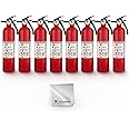 Kidde FA110 Multipurpose Fire Extinguishers 8 Pack - Red, (Rating 1-A:10-B:C) Includes Wholesalehome Cleaning Cloth