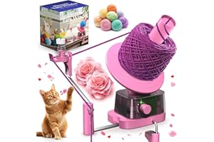 COZYBOMB Yarn Winder | Electric Yarn Ball Winder, 13oz Dual Strong Tension Knit Spinner for Crocheting, Automatic Crochet Wheel for Knitting Christmas Birthday Gift, Swift Weaving Ball Yarning Cake Roller