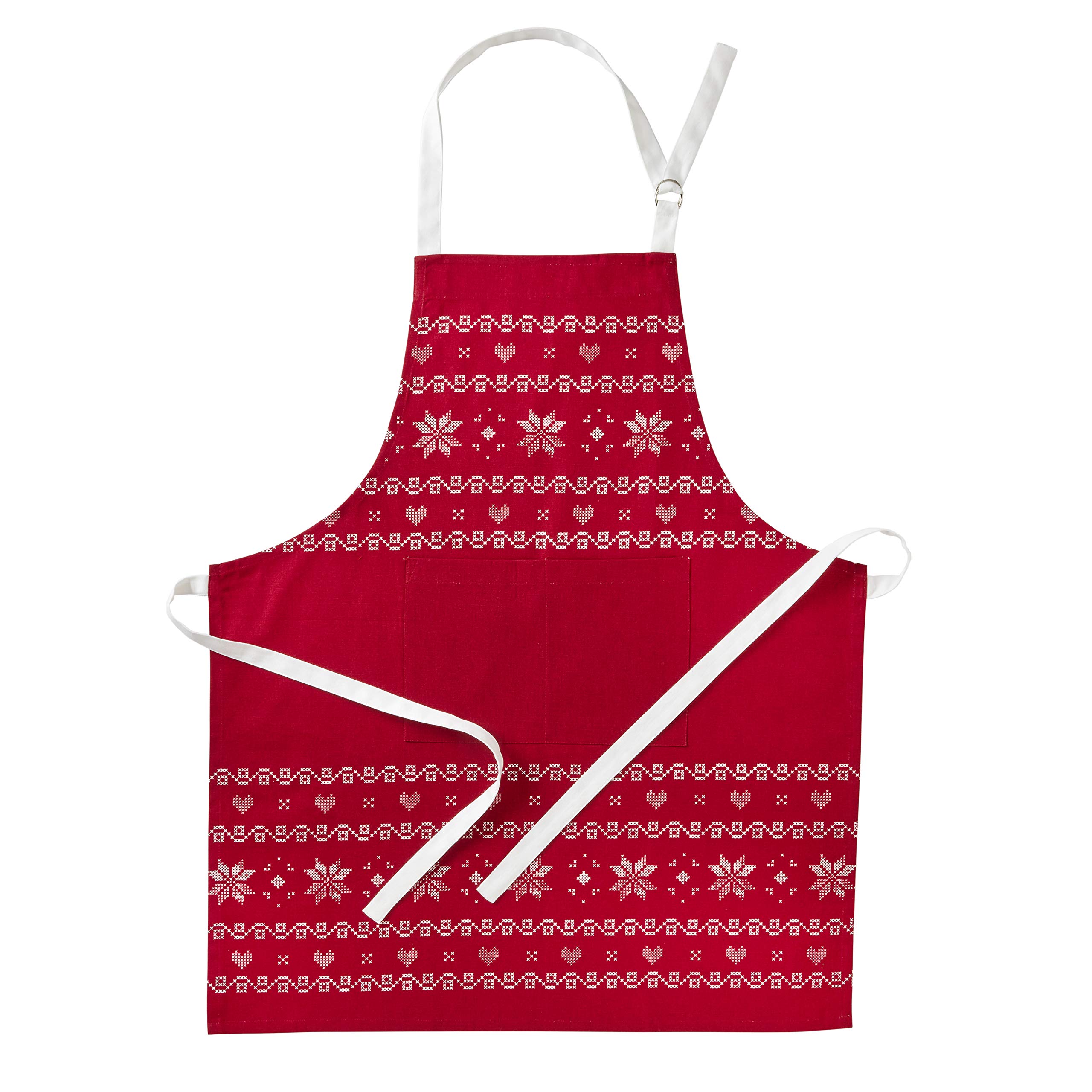 SKL Home by Saturday Knight Ltd. Apron, Cotton, Red