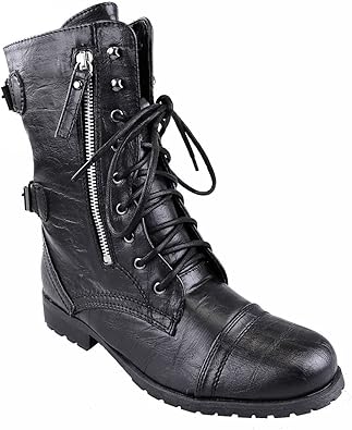 botines moteros mujer