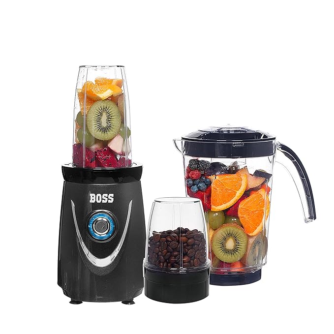 Buy Boss Nutri Plus 550 Watts Blender/Mixer/Smoothie Maker, 3 Jars