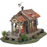 Department 56 Snow Village Halloween Haunted Swamp Shanty Lit Building, 6.1 Inch, Multicolor