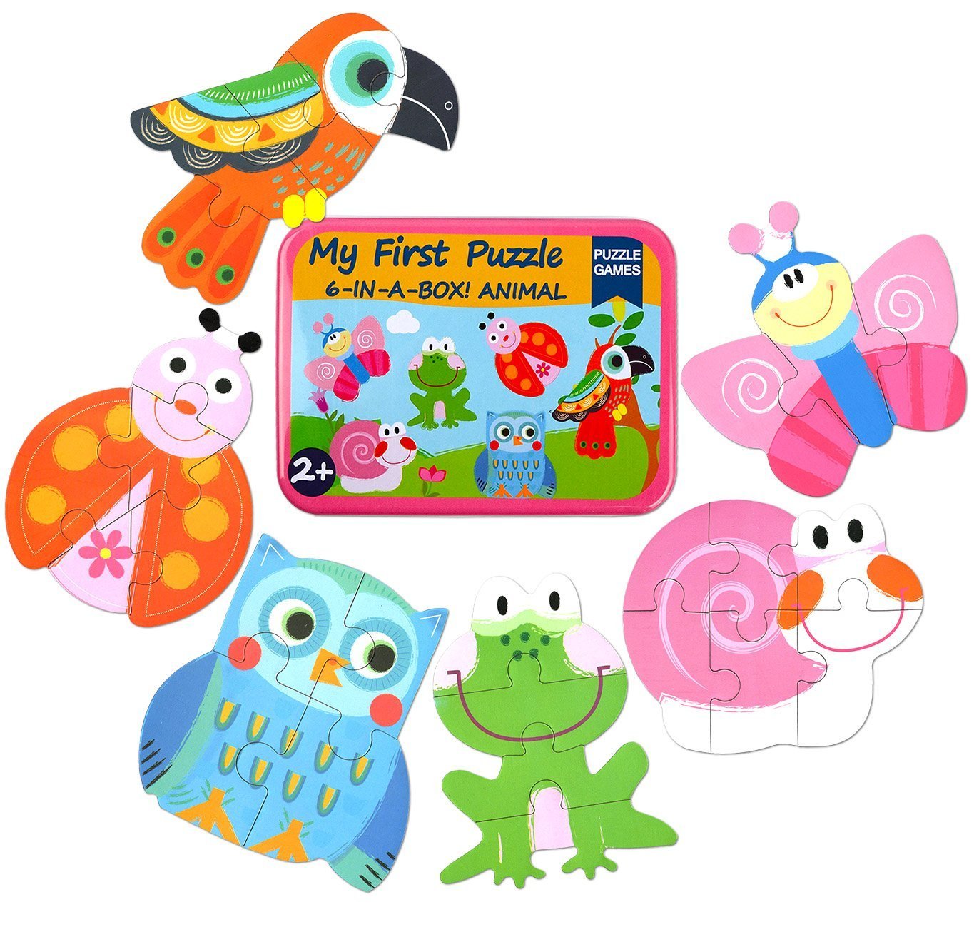 Buy Toyshine Wooden Floor Puzzles For Toddlers 6 In 1 Beginners