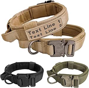 personalized tactical dog collar