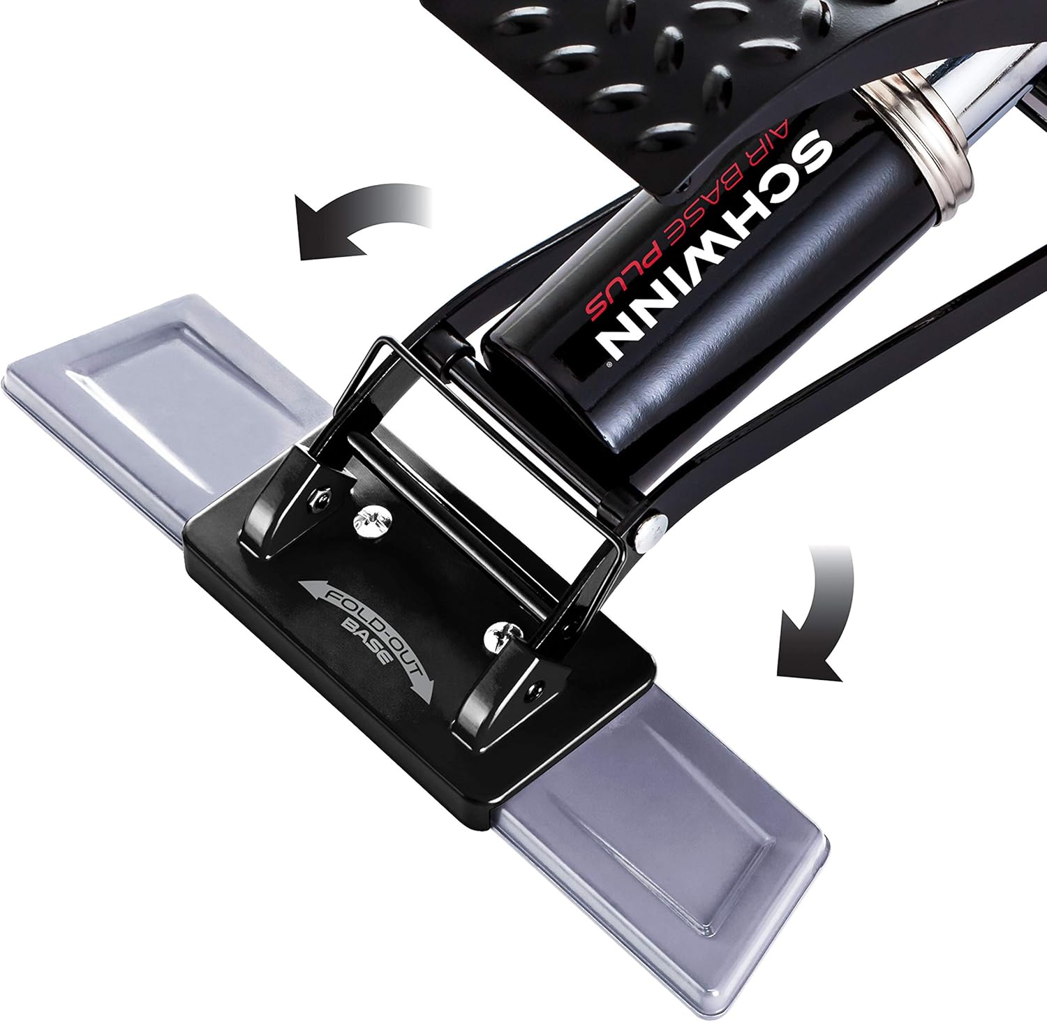 Schwinn Air Base Plus Bike Foot Pump Black, one-size : Sports & Outdoors