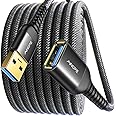AINOPE USB Extension Cable 10FT, Nylon Braided USB 3.0 Extension Cable Extender, Type Male to Female Cord High Speed Data Tra