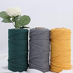 Macrame Cord 3mm 109 Yards Deep Green, Colored
