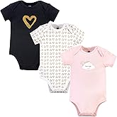 Hudson Baby Cotton Bodysuits, Dream Love 0-3 Months