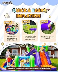 AirMyFun Water Slide InflatableBounce House for