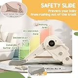 AIYAPLAY Kids 3-in-1 Toddler Slide Climber Basketball Hoop Indoor Foldable view 4