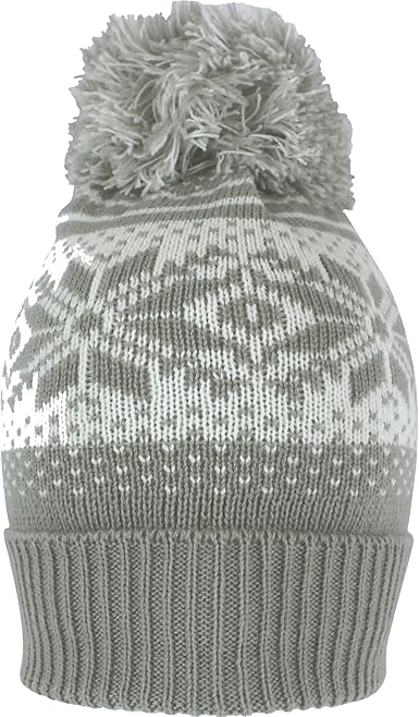 boys grey bobble hat
