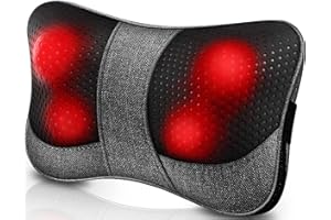 VIKTOR JURGEN Back Massager with Heat, Gifts for Christmas, New Year, Mother’s Day, Father’s Day, Birthday, Shiatsu Neck Massager Shoulder Massager, Back Neck Massager for Back Pain Neck Pain, Massage Sore Muscles