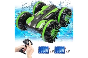 VOLANTEXRC Toys for 6-12 Year Old Boys Amphibious RC Car for Kids 2.4Ghz Remote Control Boat Waterproof 4WD RC Monster Truck Stunt Car Boys Girls Christmas Birthday Gifts All Terrain Beach Pool Toys