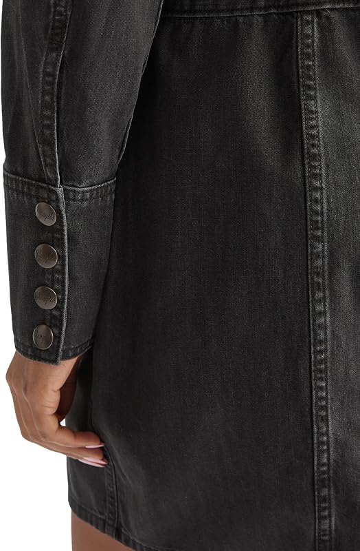 - Vestido feminino - Corte normal - Vestido de trench de trilho - Speedway Smoke