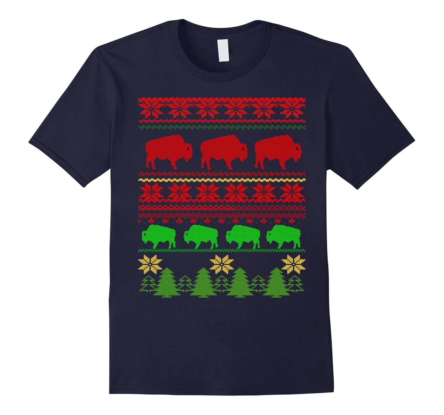 Buffalo Ugly Christmas Sweater T-Shirt-ANZ