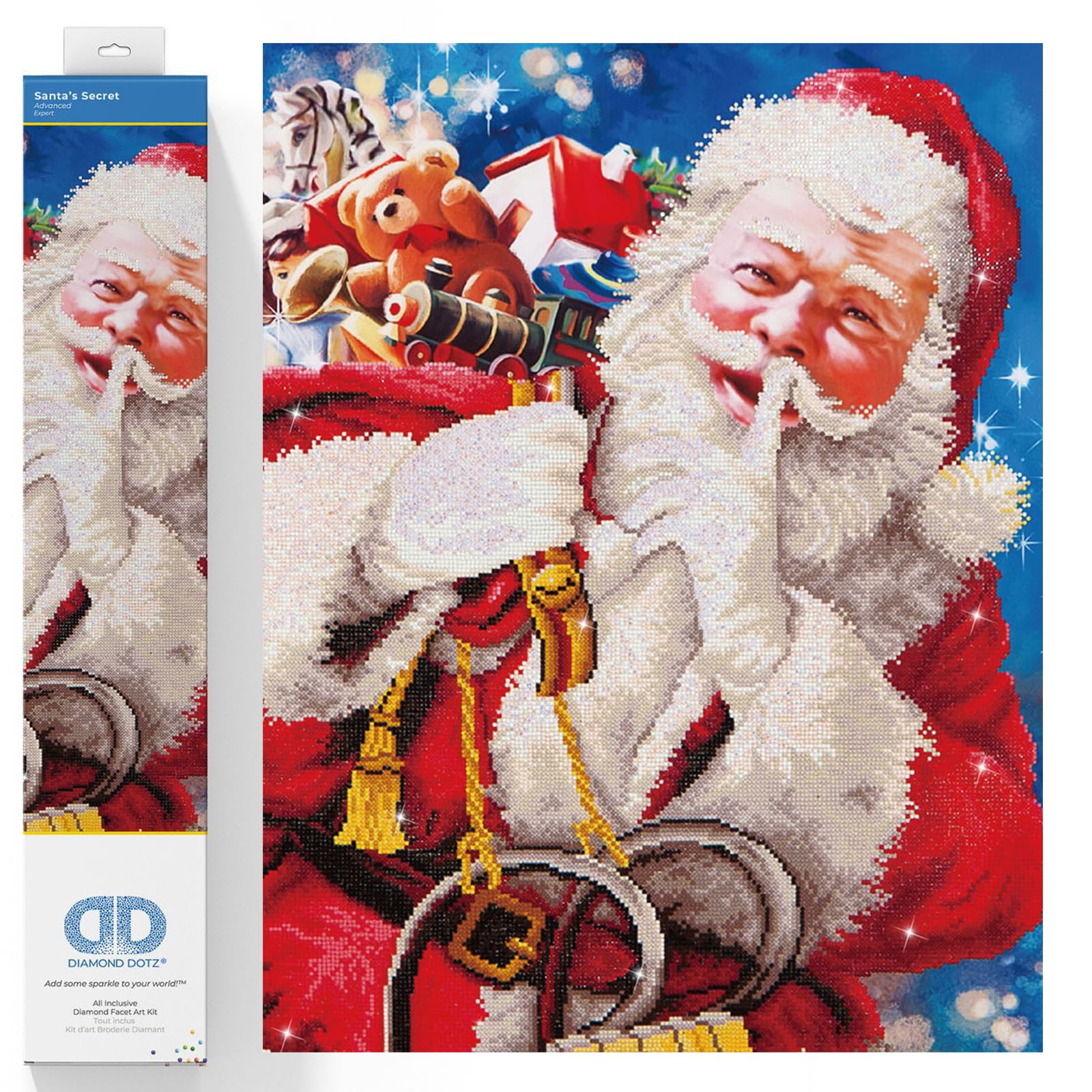 Diamond Dotz (DD13.008) Santa's Secret Diamond Embroidery Facet Art Craft Kit,22.4 x 32.3