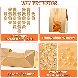 25 Pcs Bread Bags for Homemade Bread, Sourdough