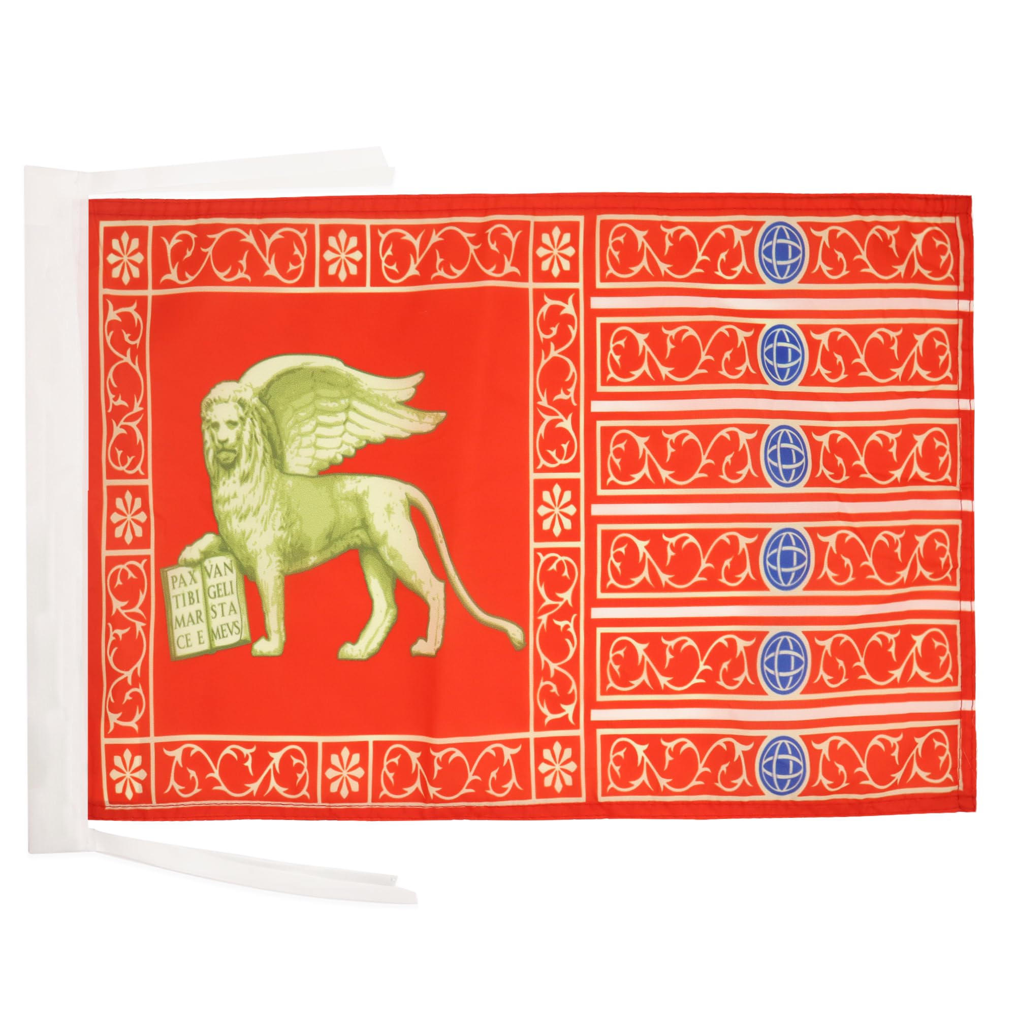 AZ FLAG - Venice Flag - 18'' x 12'' - 100% Polyester Venezia Small Banner with Two Cords - Fade Resistant - Vivid Colors - 18x12 in - 45x30 Cm