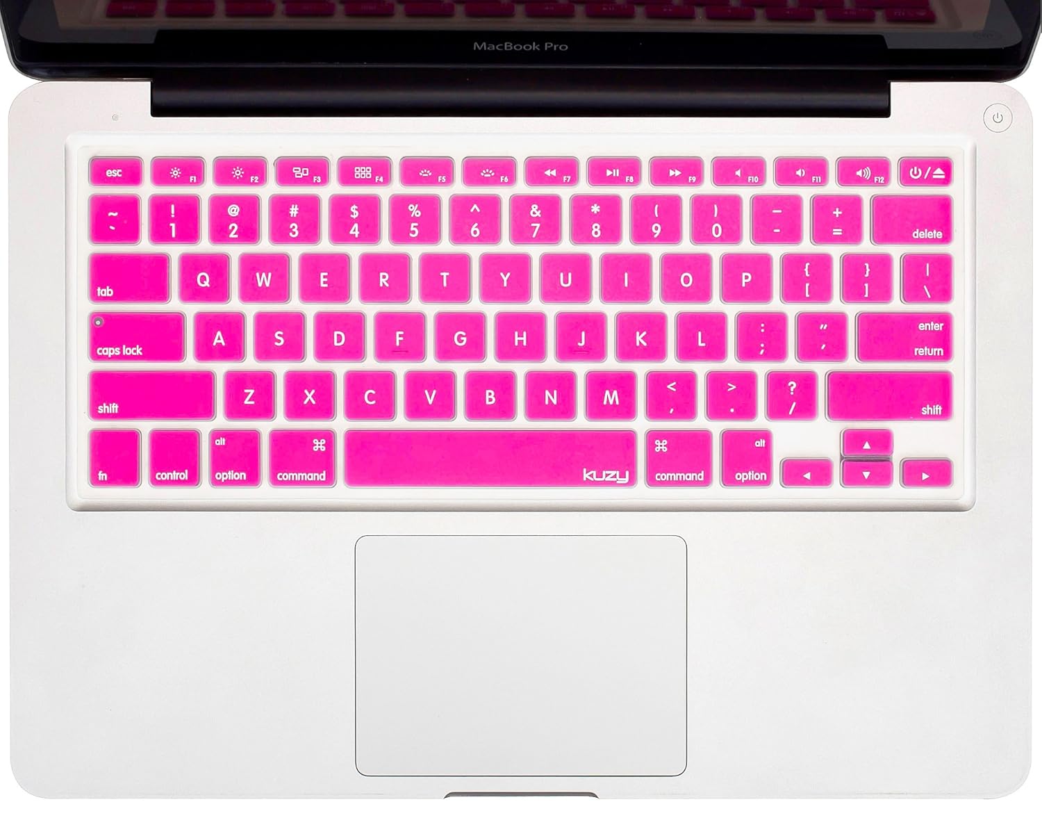 Kuzy PINK Keyboard Cover Silicone Skin for MacBook Pro 13" 15" 17