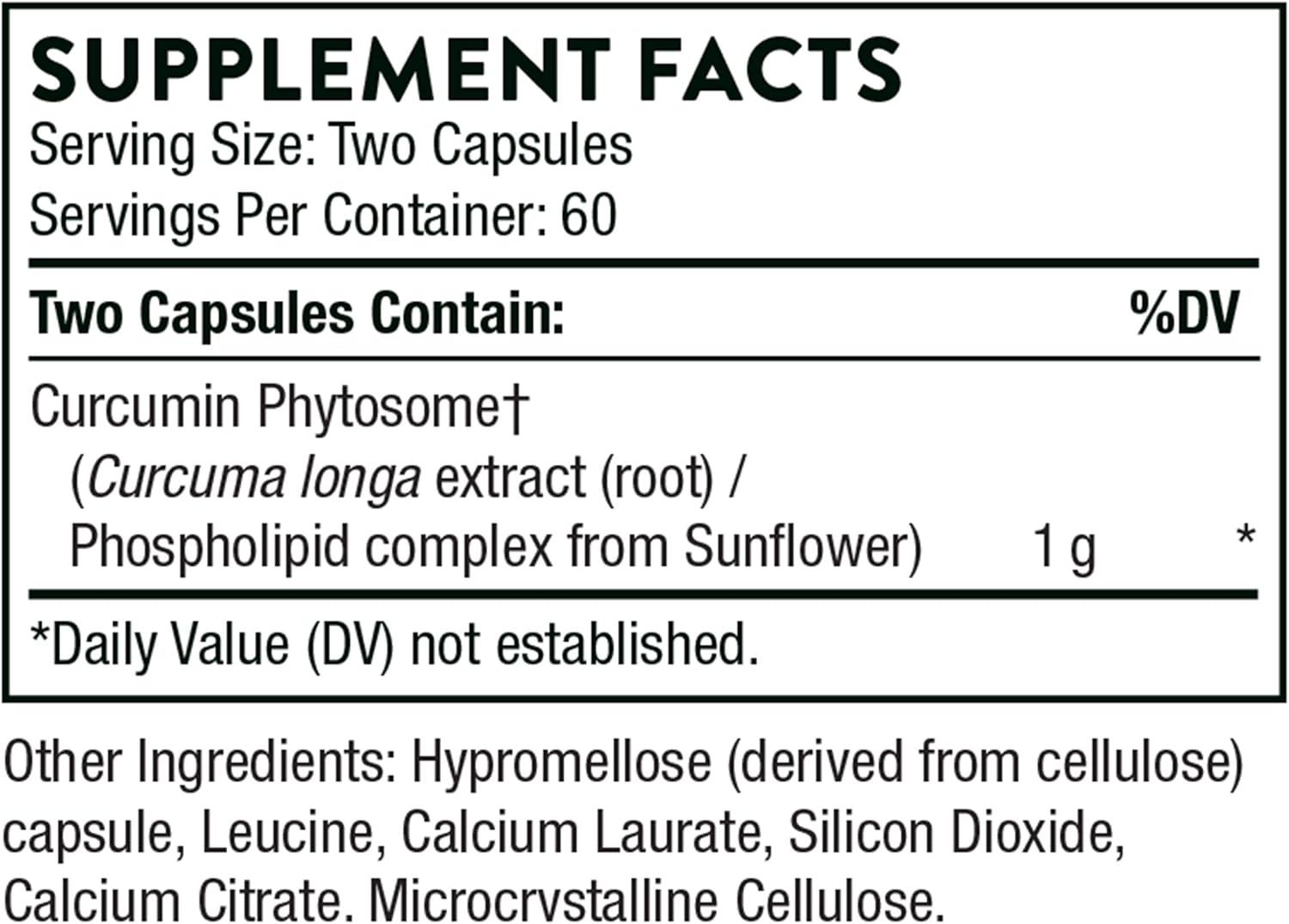 Thorne Research - Meriva 500-SF (Soy Free) - Curcumin Phytosome Supplement - 120 Capsules: Health & Personal Care