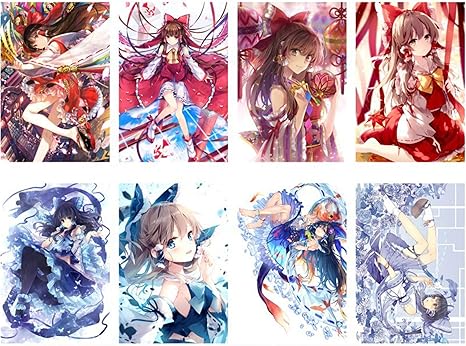 Amazon 漫画 アニメ ポスター 壁飾り 壁掛け アズールレーン 東方project プリンセスコネクト アニメポス鬼滅の刃 ターウォールステッカー寮の壁紙 漫画 プレゼント 贈り物 部屋飾り プレゼント 小道具 誕生日プレゼント 収納ケース ボックス オンライン通販