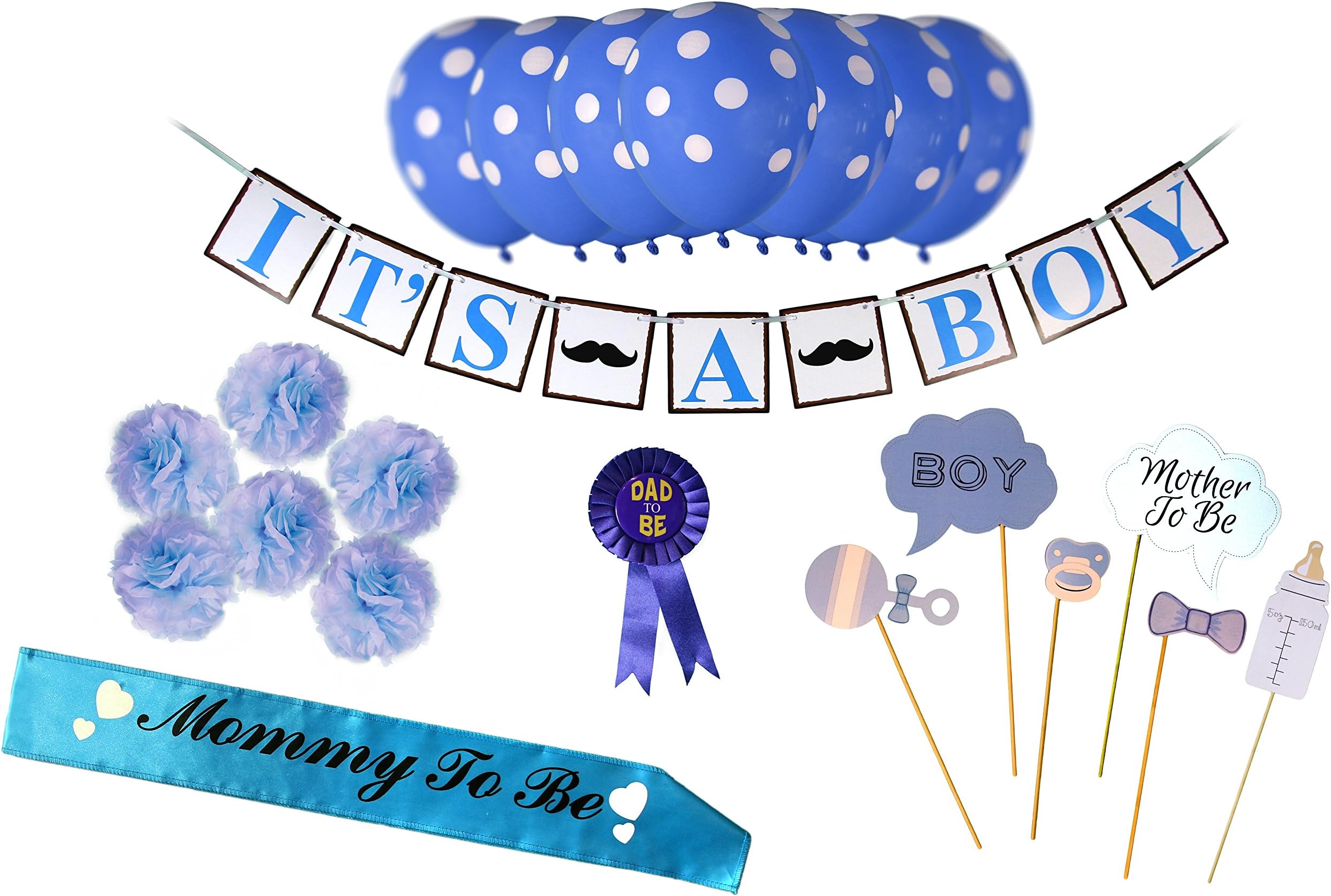 Baby Shower Decorations Kit For Boys