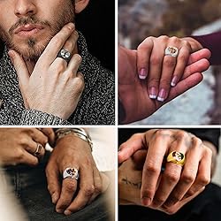 FindChic Customized Signet Photo Rings