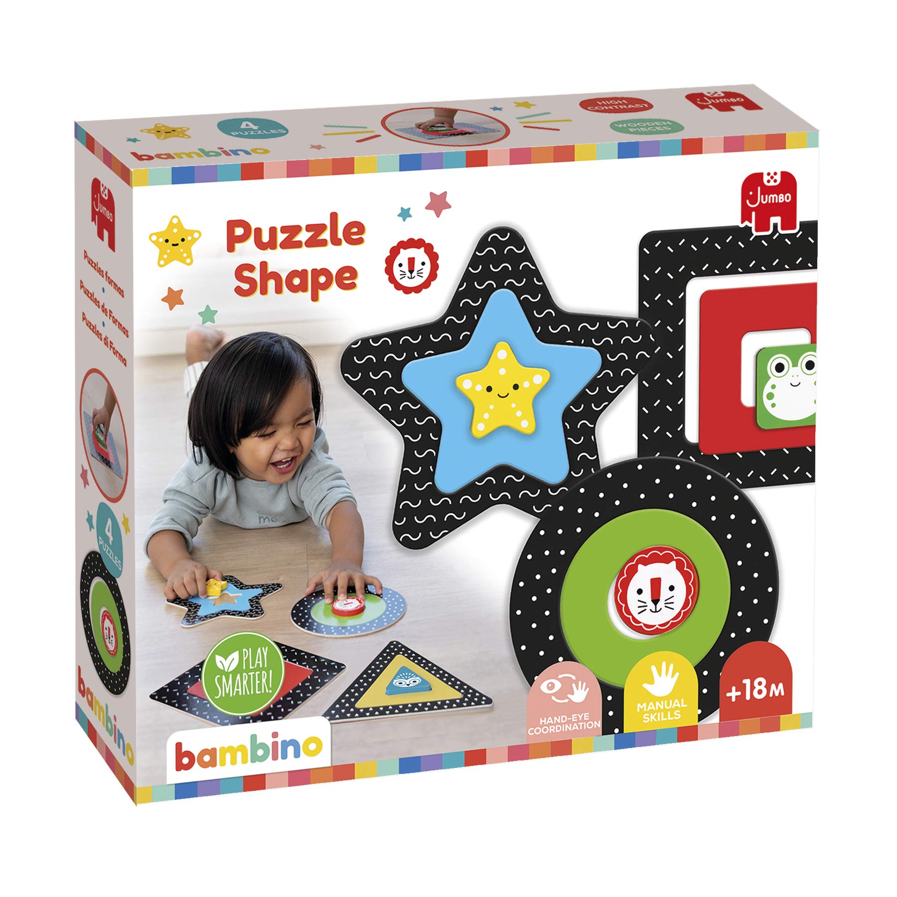 Bambino - Puzzle Shapes - Puzzle to learn the shapes for children from 18 months