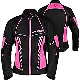 J.A.G. JAG Touring Motorcycle Jacket for Women, All Season Adventure Women's Dual Sport Jacket with CE Armor Cordura Fabric