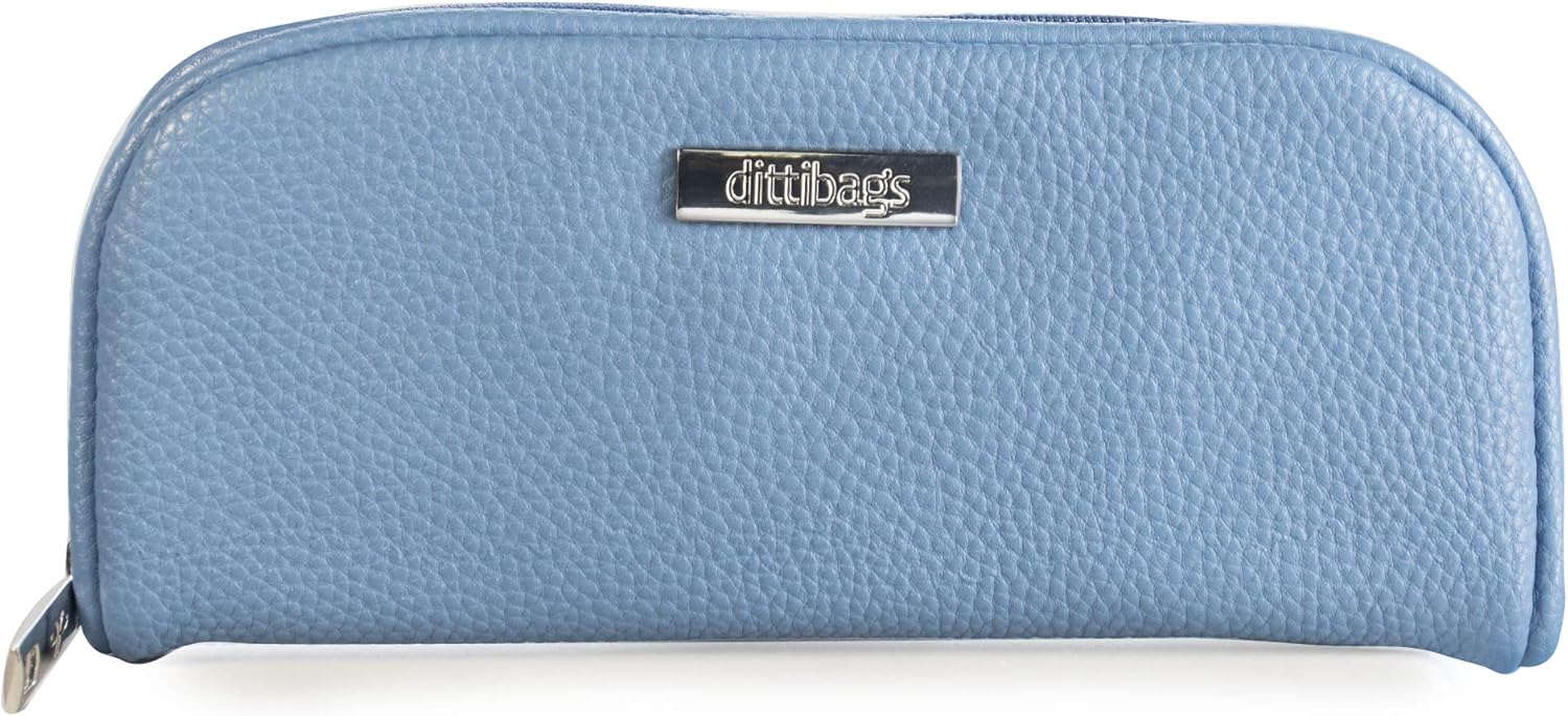 DittiBags Small Diabetic Travel Wallet for Insulin Pen, Pen Tips, Photo ID, and Credit Cards with Two Additional Pockets - for Travel and Everyday Use (Blue): Health & Personal Care